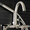 Aqua Vintage AE8158DKL 7-Inch Adjustable Wall Mount Clawfoot Tub Faucet, Brushed Nickel AE8158DKL - alternate 2